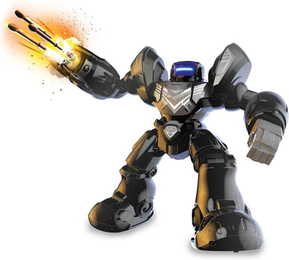 Silverlit YCOO - Robo Blast Black - Remote Control Robot - Shooting Function - Music Included - Dance Function XXL Robot