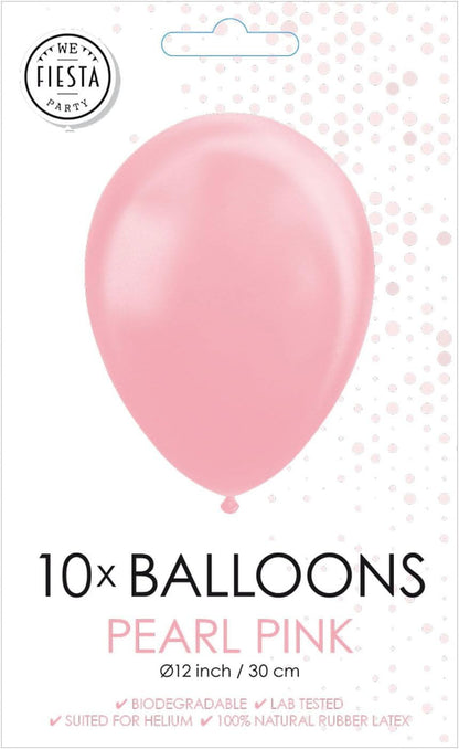 Wefiesta Balloons 30 cm Latex Pink Pack of 10