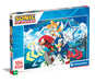 Clementoni 27267 Sonic Supercolor Puzzle-Sonic-104 Pieces, Jigsaw Kids Age 6, Puzzle Cartoon, Made in Italy