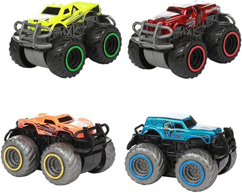BEMIRO Monster Trucks with Launch Gun on Card