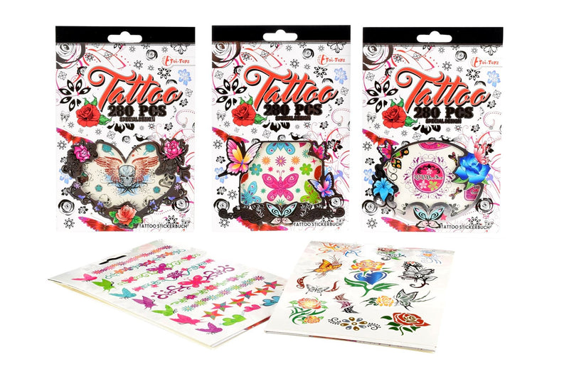 Toi-Toys - Tattooboekje met 280 Plaktattoos