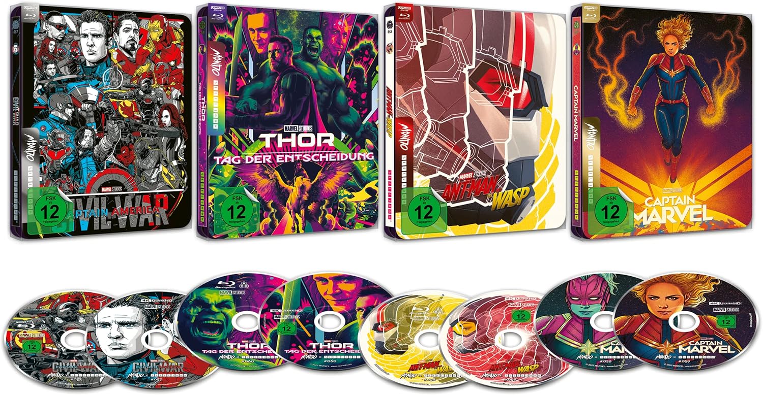 Captain Marvel - Mondo Steelbook Edition (4K Ultra HD + Blu-ray) (German Import)