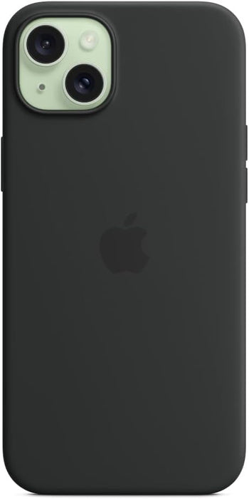 Apple - Back Cover For Mobile Phone - Magsafe Compatibility - Silicone - Black - For Iphone 15 Plus