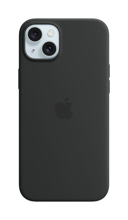 Apple - Back Cover For Mobile Phone - Magsafe Compatibility - Silicone - Black - For Iphone 15 Plus