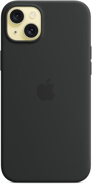 Apple - Back Cover For Mobile Phone - Magsafe Compatibility - Silicone - Black - For Iphone 15 Plus