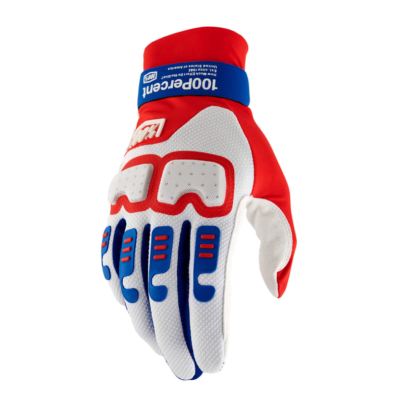 100 % – 100% Langdale Glv Rouge/Blanc/Blu-Lg (10029-00008)