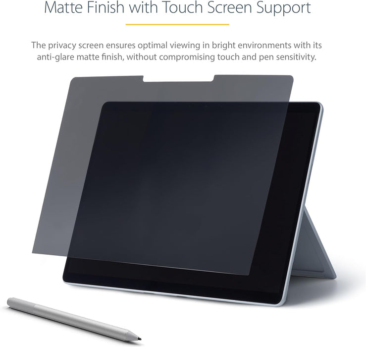 StarTech.com 13.5-inch Surface Laptop/Surface Book Privacy Screen, Anti-Glare Privacy Filter with 51% Blue Light Reduction, Monitor Screen Protector, Matte Finish (135S-PRIVACY-SCREEN