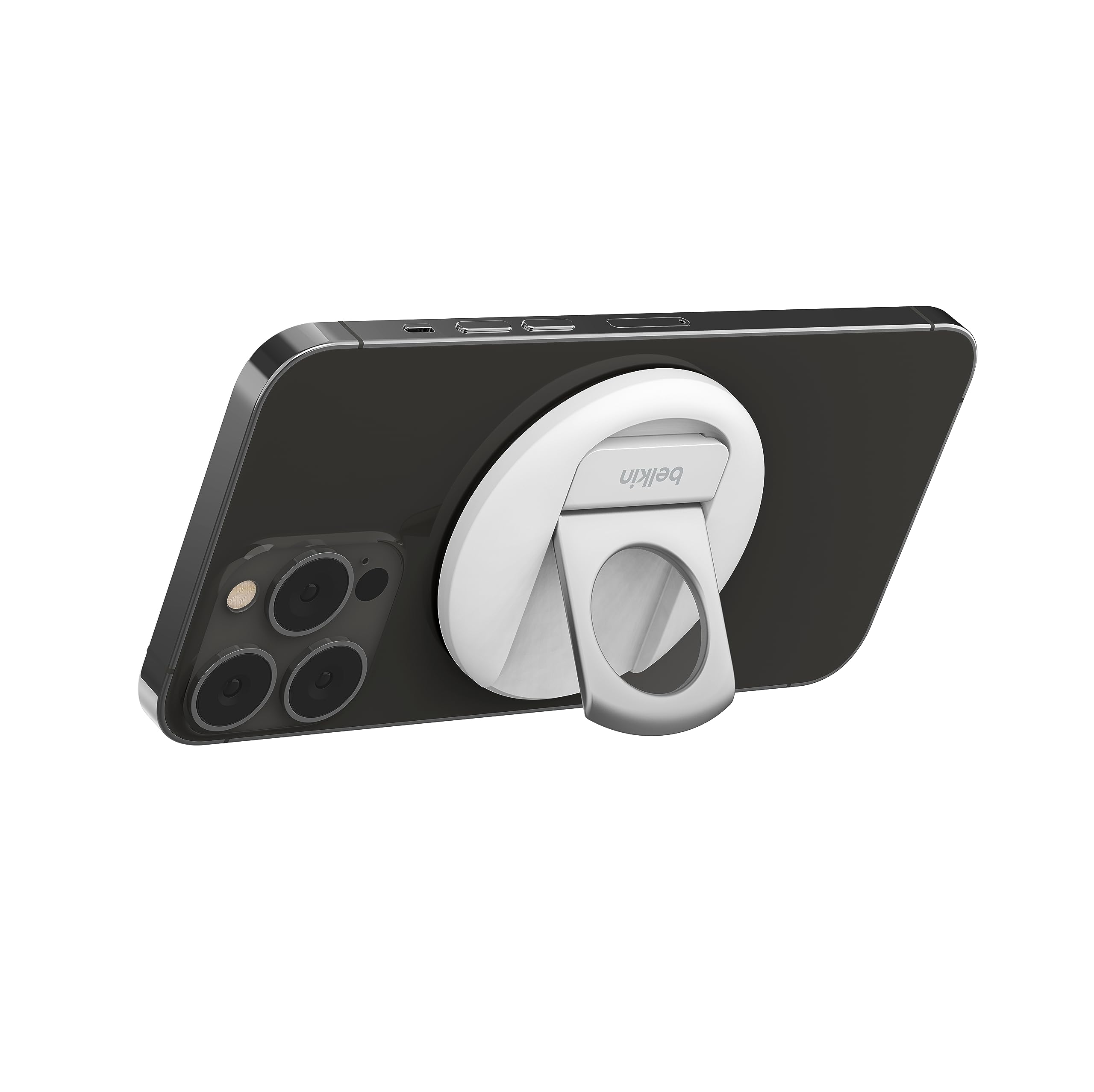 Belkin iPhone MagSafe Camera Mount for MacBook, Magnetic iPhone Continuity Camera Mount, Turn iPhone to Webcam, Compatible with MacBook Pro, Air, iPhone 15, 14, 13, 12 series with ring grip