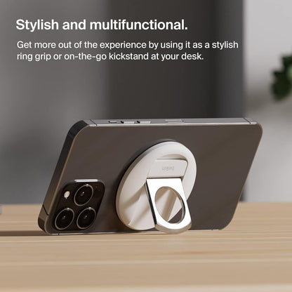 Belkin iPhone MagSafe Camera Mount for MacBook, Magnetic iPhone Continuity Camera Mount, Turn iPhone to Webcam, Compatible with MacBook Pro, Air, iPhone 15, 14, 13, 12 series with ring grip