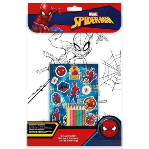 Picture Block For Colouring In Spiderman