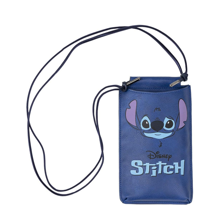 STITCH - Etui de Téléphone avec Cordon - 10 x 18 x 1 CM