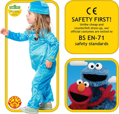Rubies Official Sesame Street Baby Cookie Monster Costume, Baby Fancy Dress