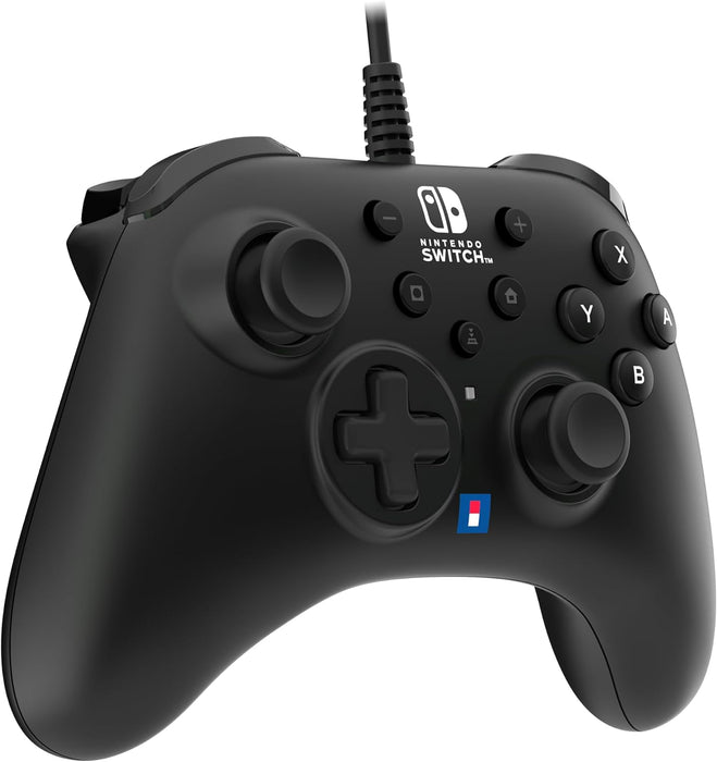 HORI Nintendo Switch HORIPAD Turbo (Black) Wired Controller Pad - Officially Licensed by Nintendo - Nintendo Switch & Nintendo Switch - OLED Model