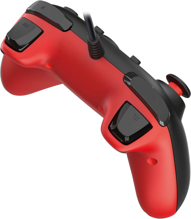 HORI Nintendo Switch HORIPAD Turbo (Mario) Ergonomic Wired Controller Pad - Offically Licensed by Nintendo