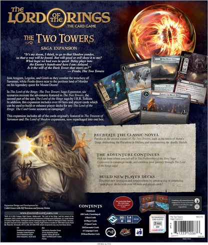 Fantasy Flight Games | The Lord of the Rings LCG: The Two Towers Saga Expansion | Card Game | Ages 14+ | 1-4 Players | 30 Minutes Playing Time