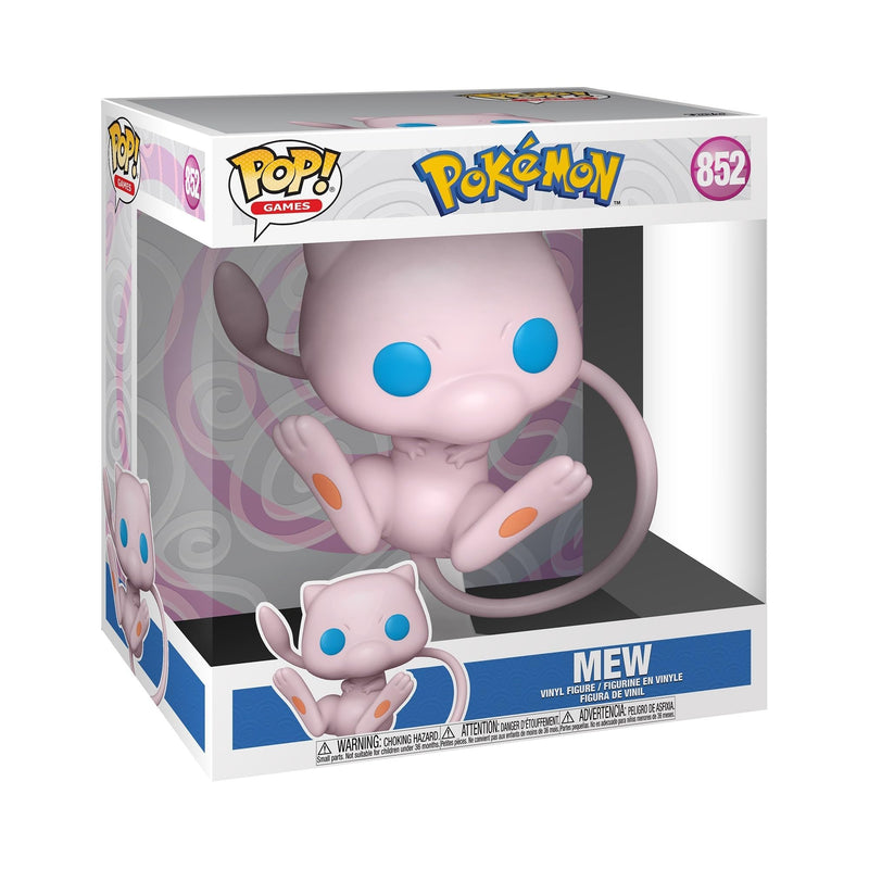 Funko POP! Jumbo: Pokemon - Mew - Vinyl-Sammelfigur - Geschenkidee - Offizielle Handelswaren - Spielzeug Für Kinder Und Erwachsene - Video Games Fans - Modellfigur Für Sammler Und Display