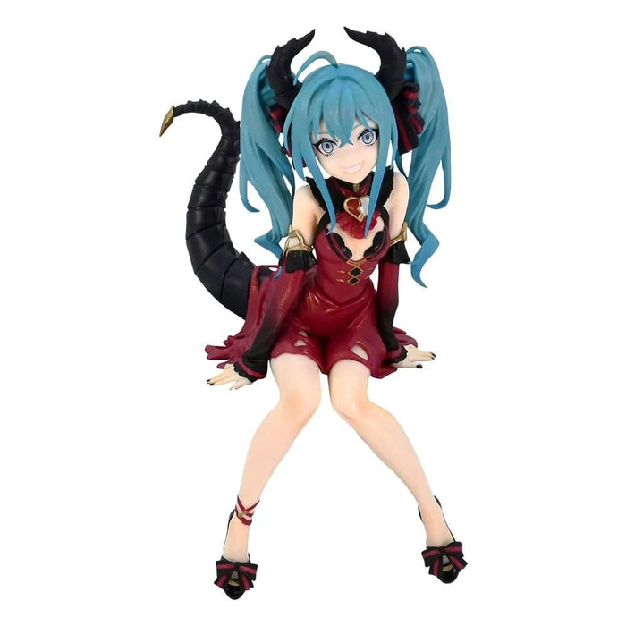 Good Smile Company Furyu HATSUNE MIKU - Villain Couleur Rouge - Statuette Noodle Stopper 16cm