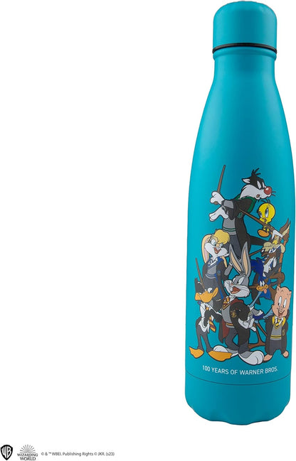 Cinereplicas - Looney Tunes in Hogwarts Isolierte 500ml Wasserflasche aus Edelstahl - Offizielle Lizenz