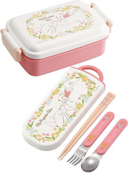 Skater RBF3ANAG-A My Neighbor Totoro Lunch Box, 15.2 fl oz (450 ml), With Mei, Antibacterial, For Kids, Made in Japan