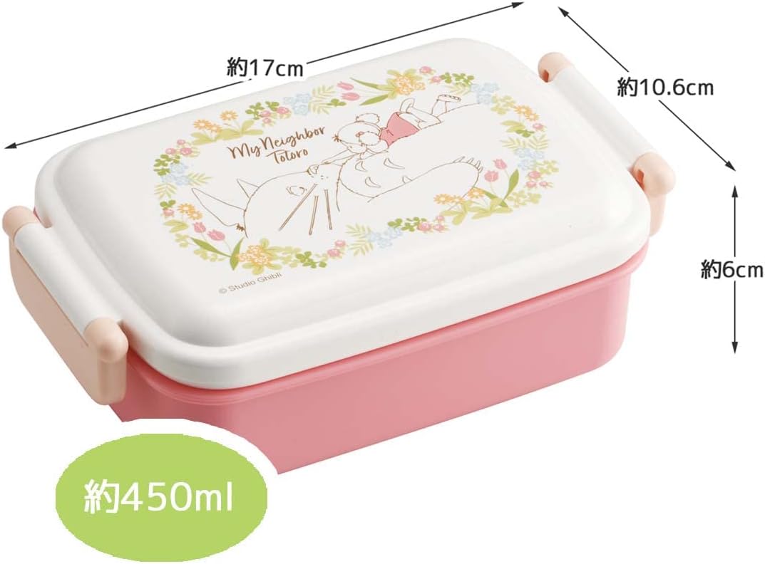 Skater RBF3ANAG-A My Neighbor Totoro Lunch Box, 15.2 fl oz (450 ml), With Mei, Antibacterial, For Kids, Made in Japan