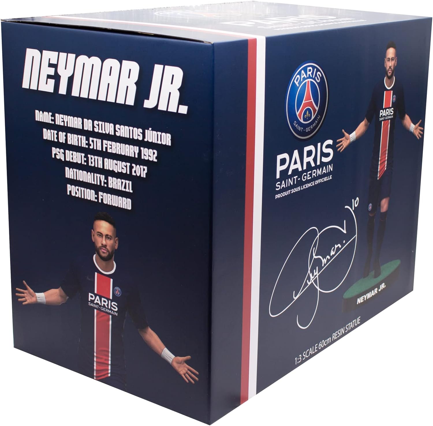 SoccerStarz Footballs Finest - Paris Saint-Germain (Neymar Jr) 60cm Resin Statue