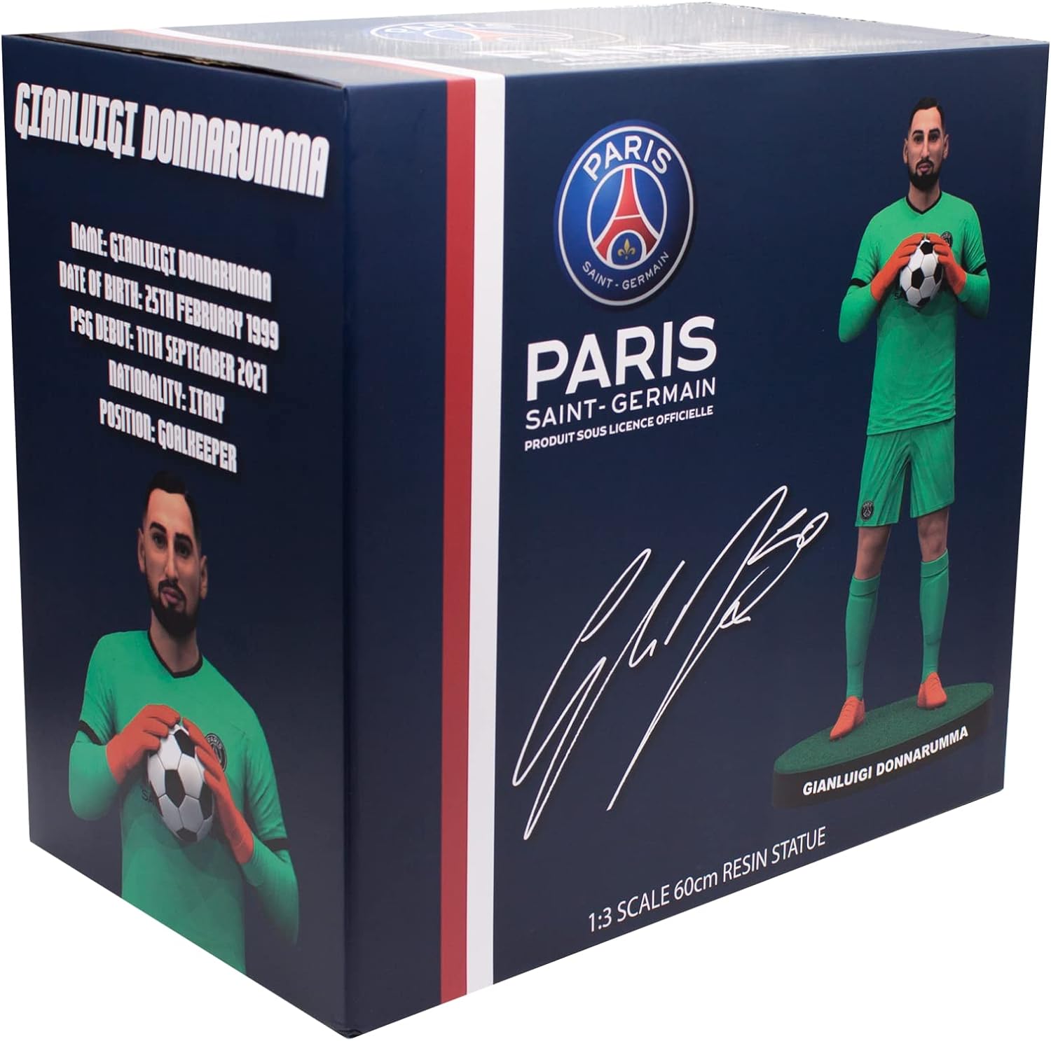 Football's Finest-Lo Mejor del fútbol Gianluigi Donnarumma Estatua de Resina PSG (SoccerStarz FFPSG004