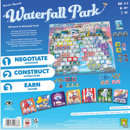 Repos | Waterfall Park | Board Game | Ages 8+ | 3-5 Players | 45 Minutes Playing Time