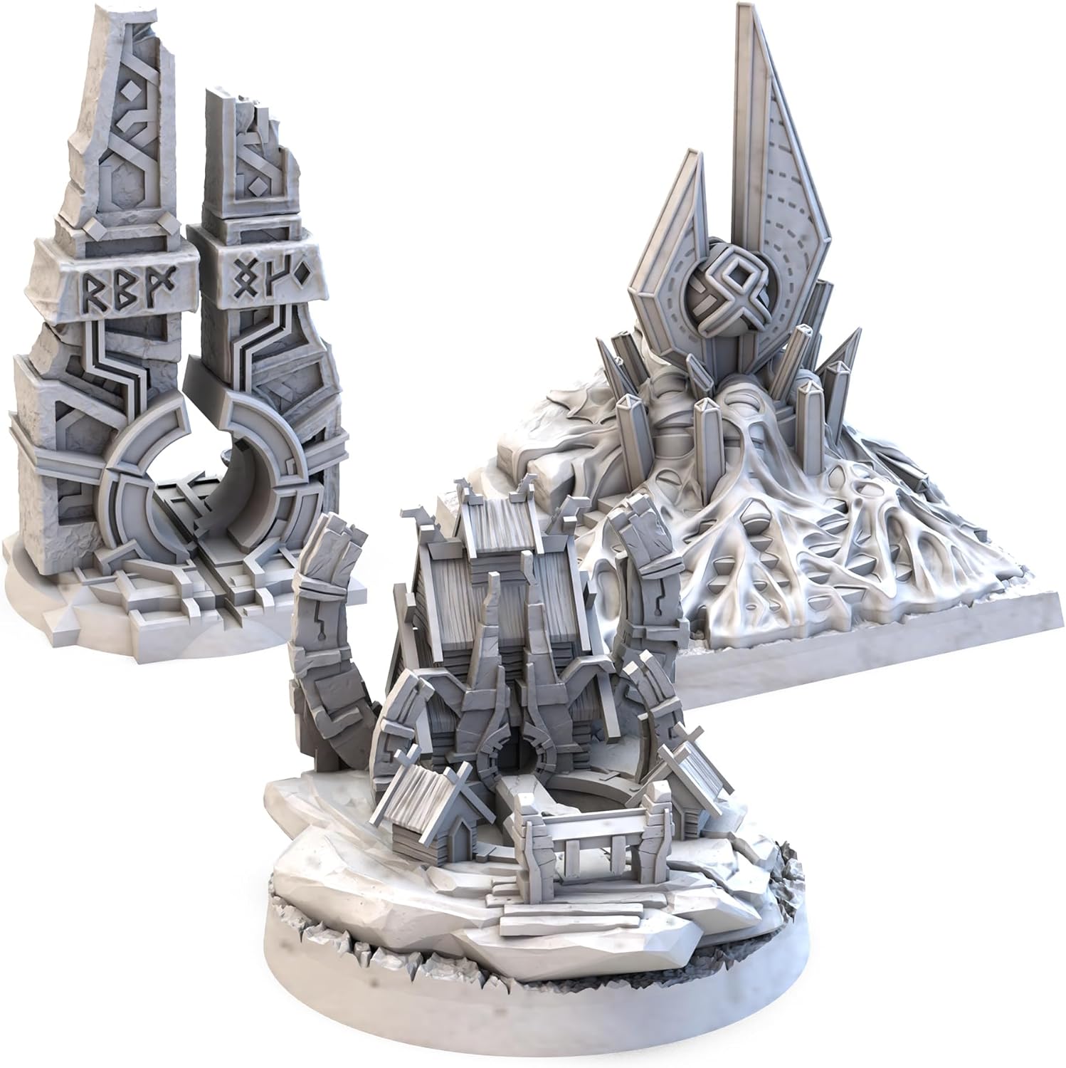 Lords of Ragnarok Board Game Terrain Expansion - Strategic Asymmetric Warfare, Fantasy Game with a Sci-Fi Twist, Ages 14+, 1-4 Players, 90-120 Minute Playtime, Made by Awaken Realms(LOR-TER-K)