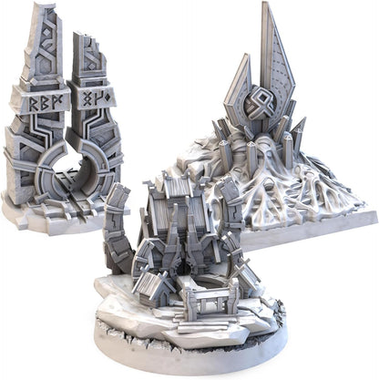 Lords of Ragnarok Board Game Terrain Expansion - Strategic Asymmetric Warfare, Fantasy Game with a Sci-Fi Twist, Ages 14+, 1-4 Players, 90-120 Minute Playtime, Made by Awaken Realms(LOR-TER-K)