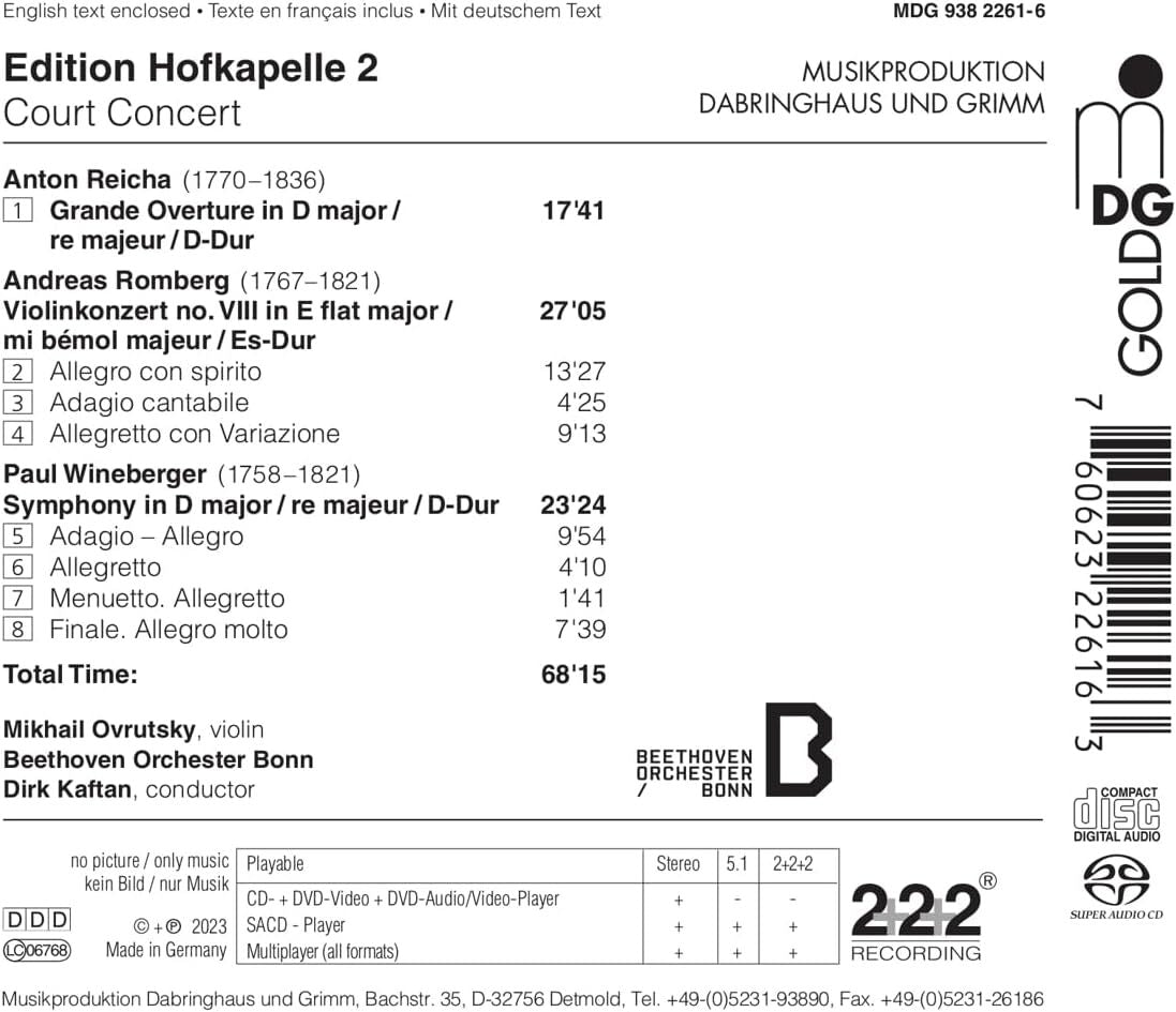 Edition Hofkapelle: Court Concert - Volume 2