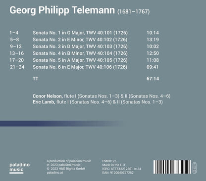 Georg Philipp Telemann: Six Sonatas for Two Flutes