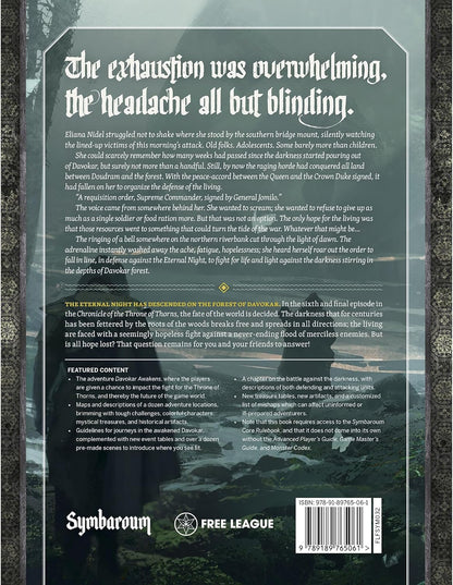 Free League Publishing: Symbaroum - Davokar Awakens - Expansion Hardcover Book, Roleplaying Game, 6th & Final Episode
