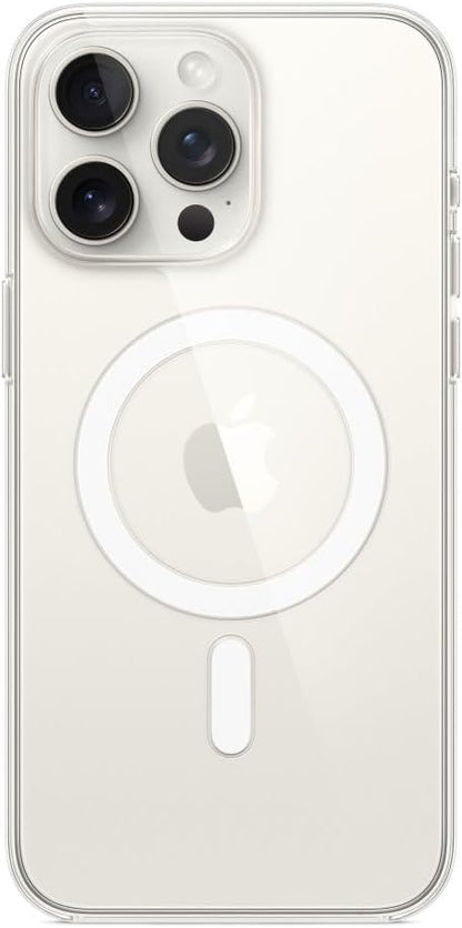 Apple - Back Cover For Mobile Phone - Magsafe Compatibility - Polycarbonate - Clear - For Iphone 15 Pro Max