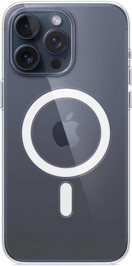 Apple - Back Cover For Mobile Phone - Magsafe Compatibility - Polycarbonate - Clear - For Iphone 15 Pro Max