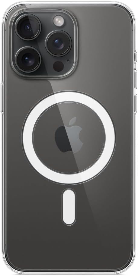Apple - Back Cover For Mobile Phone - Magsafe Compatibility - Polycarbonate - Clear - For Iphone 15 Pro Max
