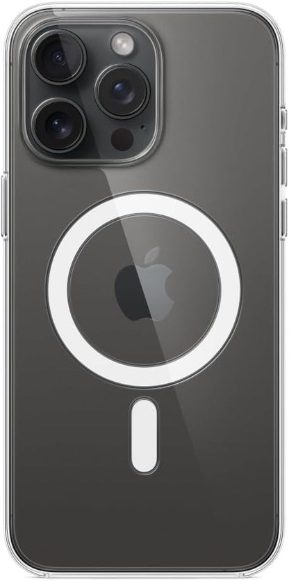 Apple - Back Cover For Mobile Phone - Magsafe Compatibility - Polycarbonate - Clear - For Iphone 15 Pro Max