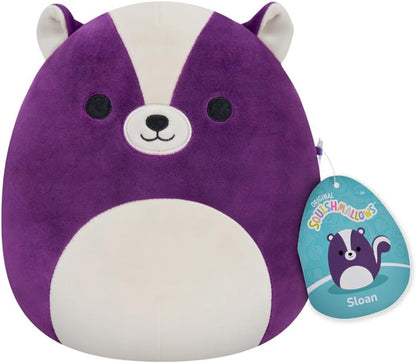 Squishmallows Originali 19cm Sloan la puzzola viola, aggiunge Sloan alla tua squadra, Peluche Ultra Morbido