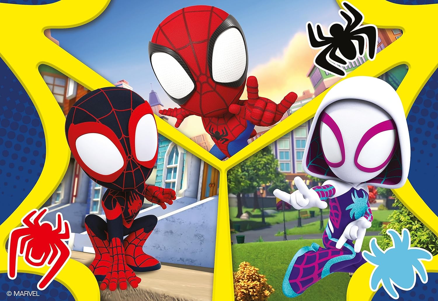 Ravensburger Marvel Spiderman Spidey & His Amazing Friends Jigsaw Puzzles for Kids Age 3 Years Up - Toddler Toys - 2x 24 Pieces