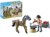 Playmobil 71357 Horses of Waterfall - Farrier Ben and Archilles, Horse Toy, Fun Imaginative Role-Play, PlaySets Suitable for Children Ages 4+