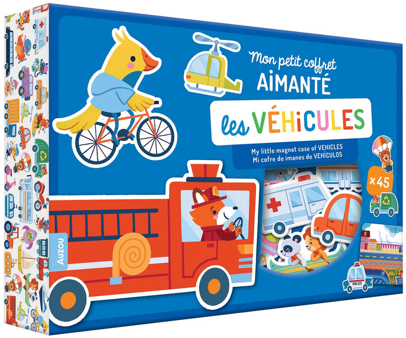 MON PETIT COFFRET AIMANTÉ - LES VÉHICULES