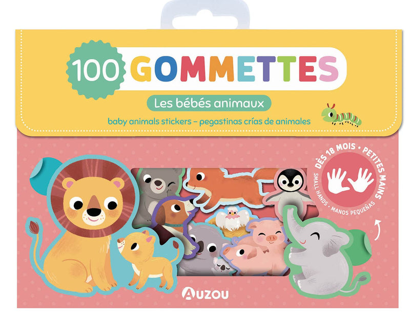 MA POCHETTE DE 100 GOMMETTES - LES BÉBÉS ANIMAUX
