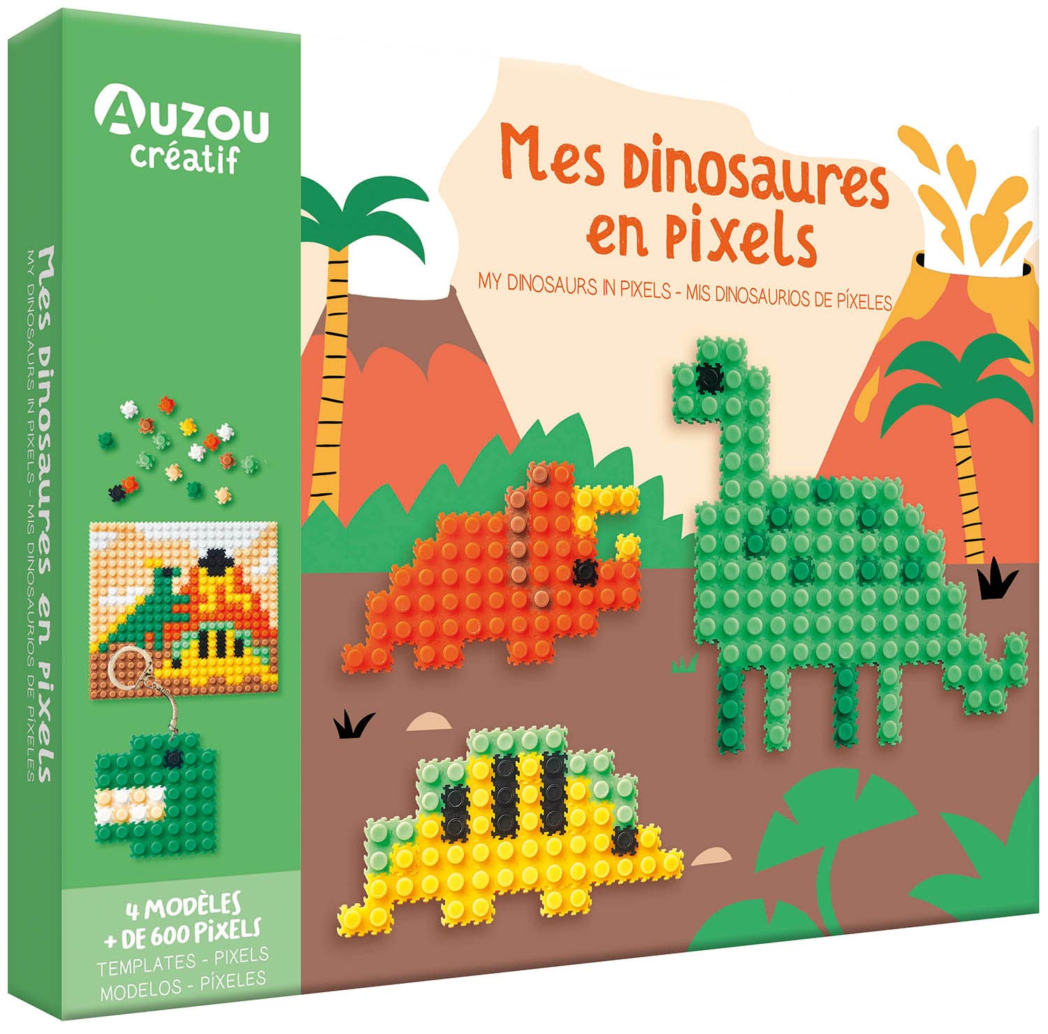 MON COFFRET D'ARTISTE - MES CRÉATIONS EN PIXELS - DINOSAURES