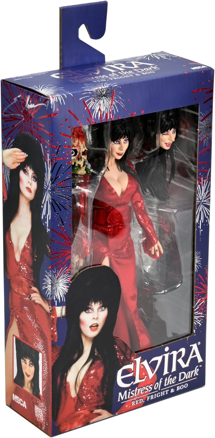 Neca - Elvira Red Fright and Boo 8" Clothed Action Figure