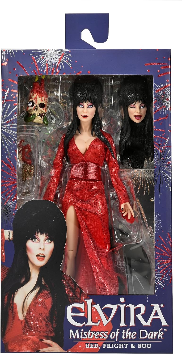 Neca - Elvira Red Fright and Boo 8" Clothed Action Figure