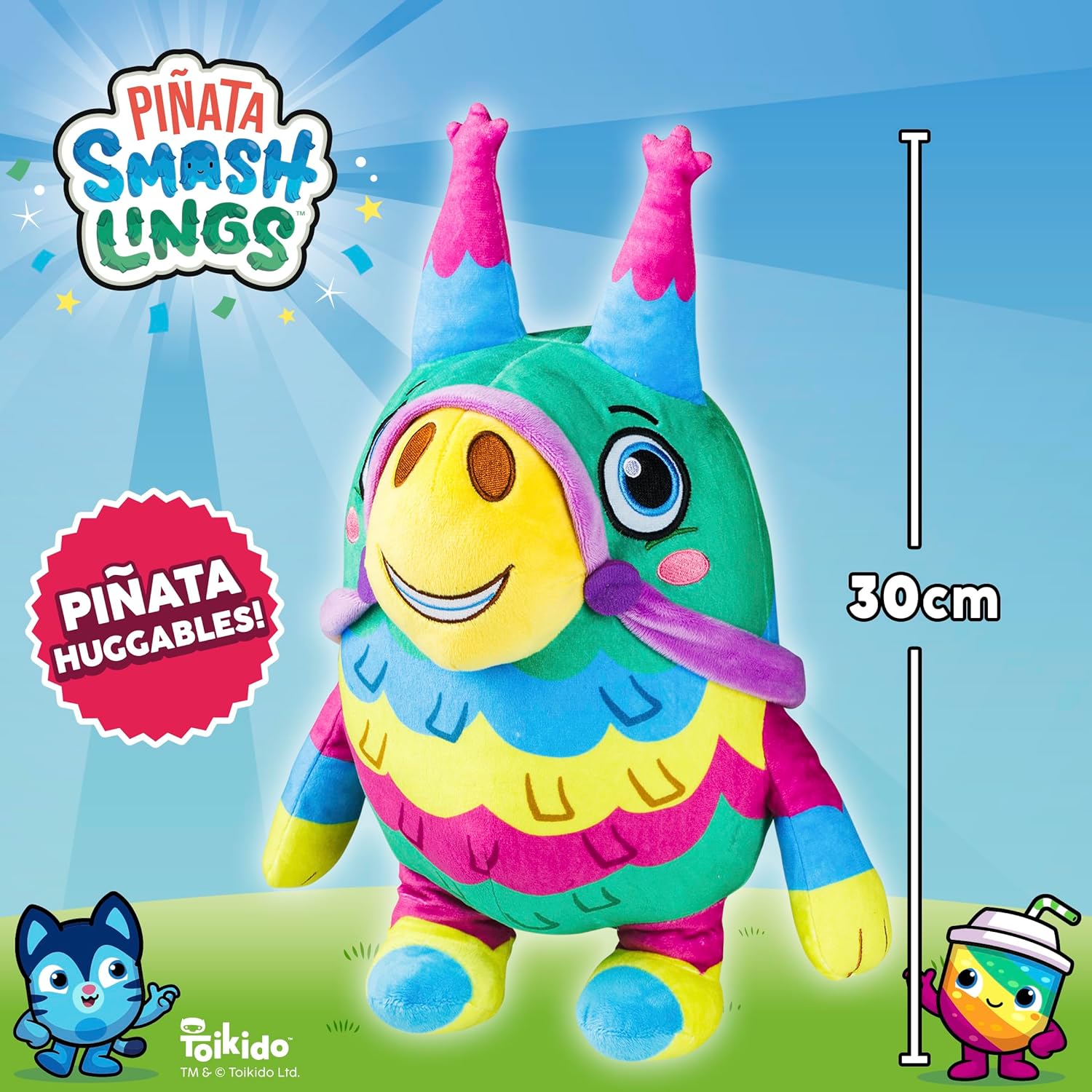 Pinata Smashlings Huggable Plush, Dazzle Donkey, Roblox Toys, Soft Toys, Ideal Gift, Official Pinata Smashlings Toy from Toikido.
