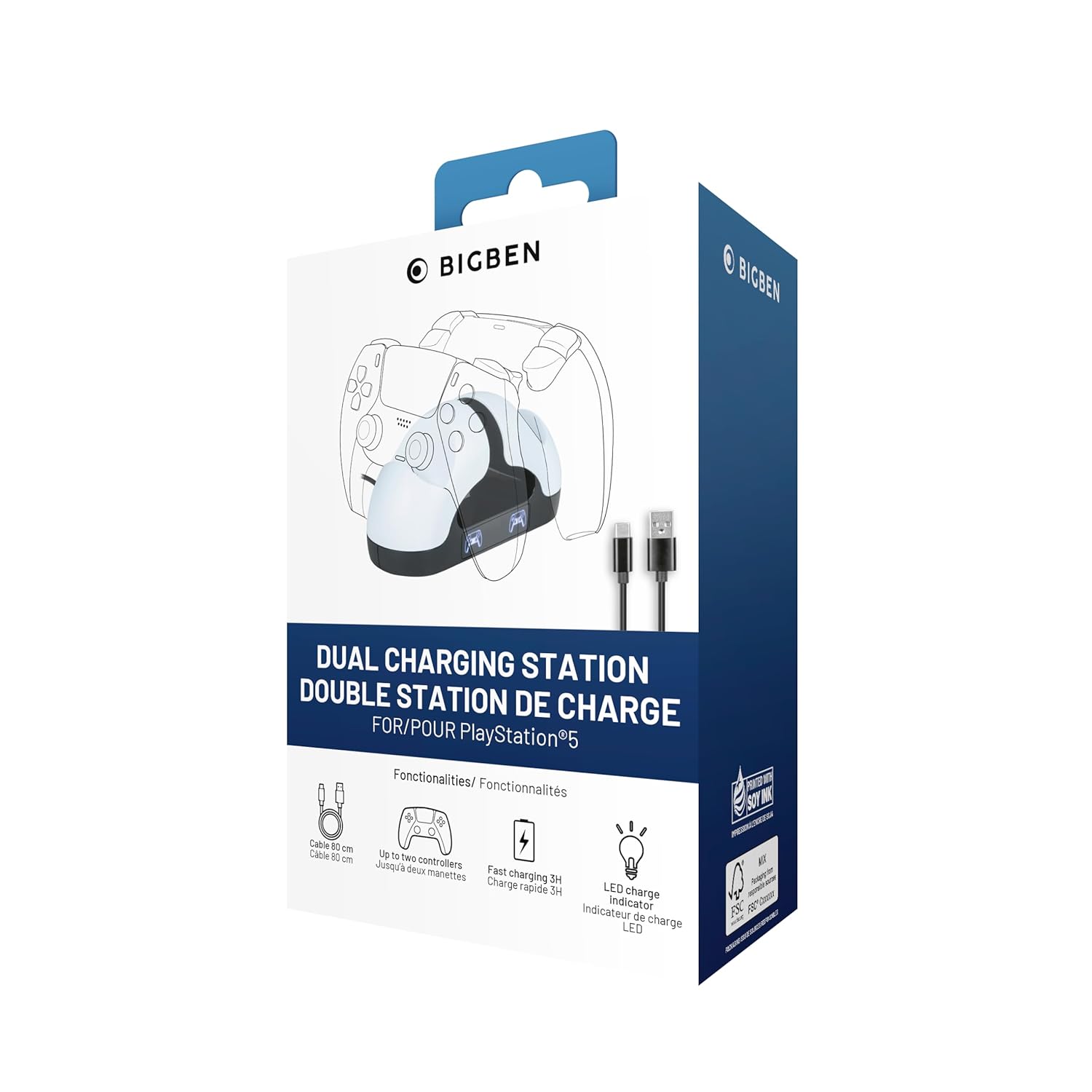 Nacon Dubbel laadstation voor Playstation 5-controllers
