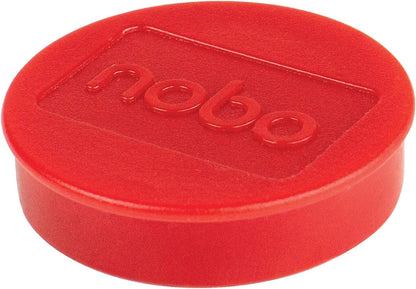 Nobo Magnetic Whiteboard Magnets, 38 mm, Pack of 10, 1915314, Coloured