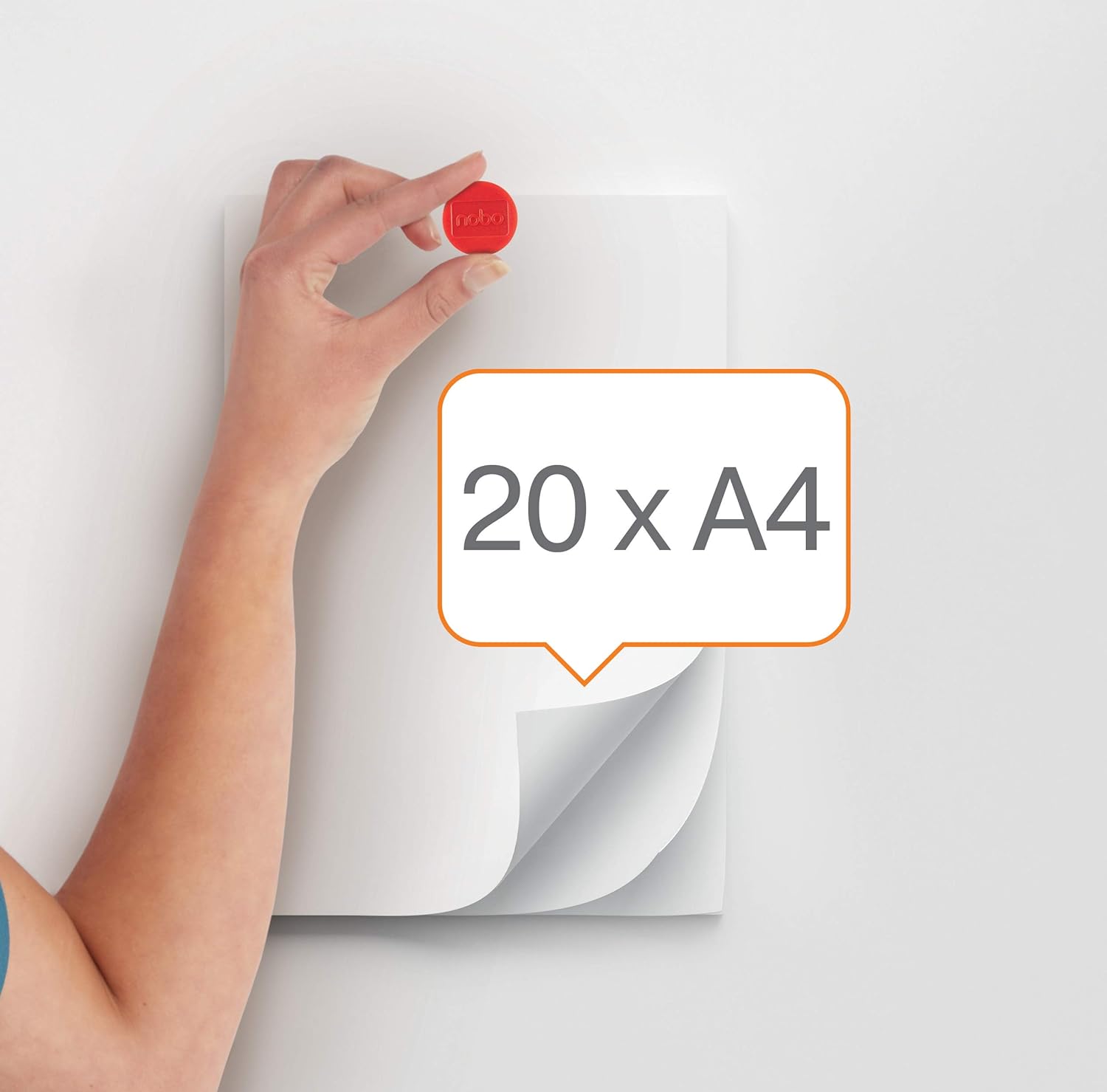 Nobo Magnetic Whiteboard Magnets, 38 mm, Pack of 10, 1915314, Coloured