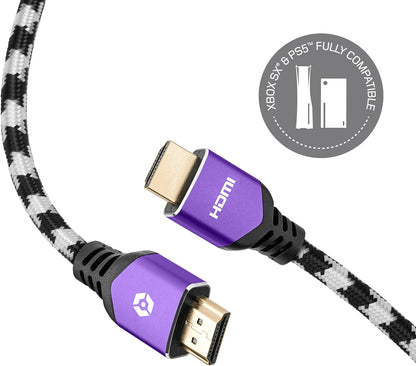 Gioteck Ultra High Speed 8K HDMI Cable for Playstion, Xbox, Nintendo Switch - 48 Gbps Bandwidth, Dynamic HDR