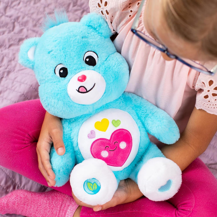 Basic Fun Care Bears Umweltfreundliches Plüschtier Medium 35cm - Bär Immer da, Niedliches Plüschtier Sammeln, Langlebiges Plüschtier für Jungen und Mädchen
